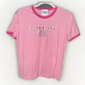 Vintage NASCAR CHASE AUTHENTICS 88 DALE JR. Earnhardt Shirt Women XL Pink T1
